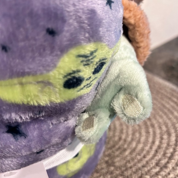 Star Wars Baby Yoda Plush NWT with Soft Purple  Blanket NEW - Picture 9 of 11